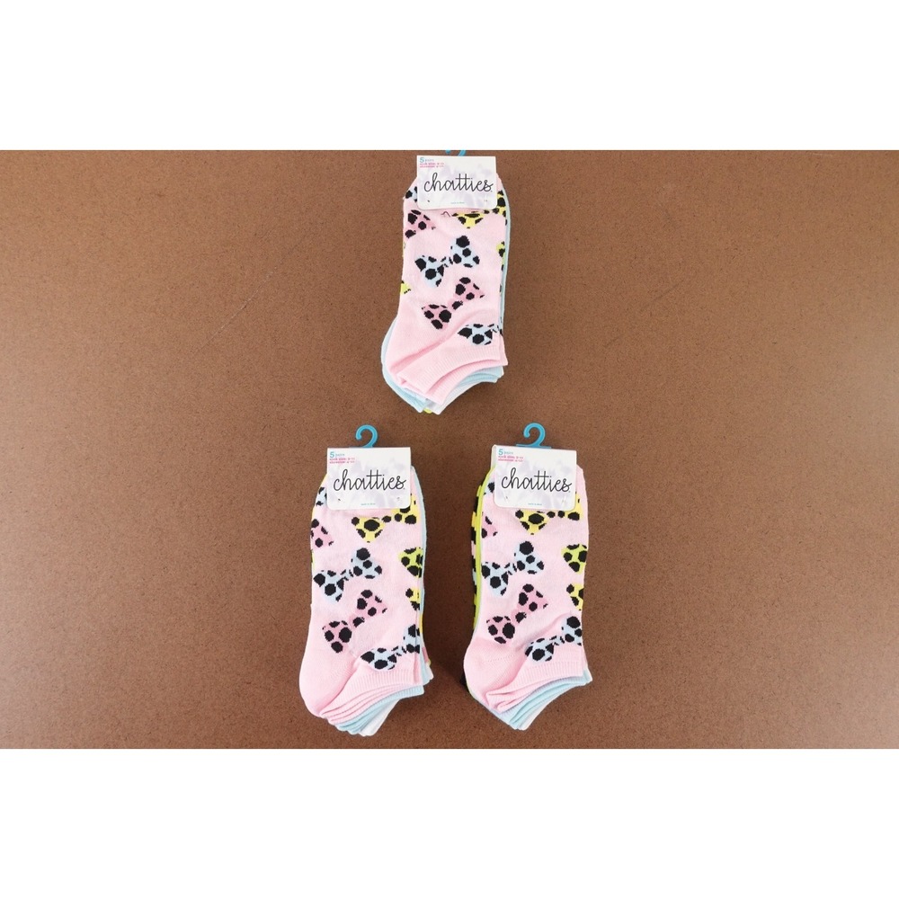 Chatties Women's Shoe Size 4-10 Colorful Printed No Show Socks 15 Pairs NWT